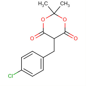 5-[(4-Chlorophenyl)methyl]-2,2-dimethyl-1,3-dioxane-4,6-dione Structure,88466-67-5Structure