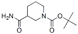 1-Piperidinecarboxylic acid, 3-(aminocarbonyl) -, 1,1-dimethylethyl ester, (3S)- Structure,88466-77-7Structure