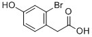 2-Bromo-4-hydroxyphyenylaceticacid Structure,88491-44-5Structure