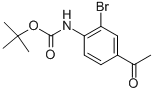 (4-Acetyl-2-bromo-phenyl)-carbamic acid tert-butyl ester Structure,885269-93-2Structure