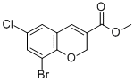 8-Bromo-6-chloro-2h-chromene-3-carboxylicacidmethylester Structure,885271-05-6Structure