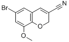 6-Bromo-8-methoxy-2h-chromene-3-carbonitrile Structure,885271-24-9Structure