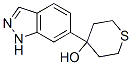 4-(1H-indazol-6-yl)-tetrahydro-thiopyran-4-ol Structure,885272-21-9Structure