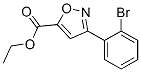 3-(2-Bromo-phenyl)-isoxazole-5-carboxylic acid ethyl ester Structure,885273-64-3Structure