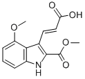 Methyl 3-(2-carboxy-vinyl)-4-methoxy-1h-indole-2-carboxylate Structure,885273-69-8Structure