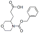 3-(2-Carboxy-ethyl)-morpholine-4-carboxylic acid benzyl ester Structure,885274-07-7Structure