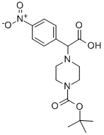 4-[Carboxy-(4-nitro-phenyl)-methyl]-piperazine-1-carboxylic acid tert-butyl ester hydrochloride Structure,885274-20-4Structure