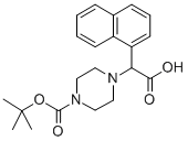 4-(Carboxy-naphthalen-1-yl-methyl)-piperazine-1-carboxylic acid tert-butyl ester hydrochloride Structure,885274-72-6Structure