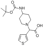 (4-Boc-amino-piperidin-1-yl)-thiophen-3-yl-acetic acid Structure,885275-49-0Structure