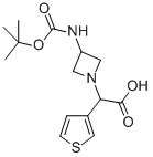 (3-Boc-amino-azetidin-1-yl)-thiophen-3-yl-acetic acid Structure,885276-08-4Structure