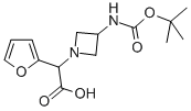 (3-Tert-butoxycarbonylamino-azetidin-1-yl)-furan-2-yl-acetic acid Structure,885276-12-0Structure