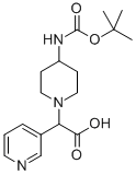 (4-Boc-amino-piperidin-1-yl)-pyridin-3-yl-acetic acid Structure,885276-22-2Structure