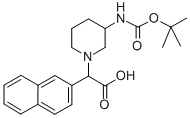 (3-Boc-amino-piperidin-1-yl)-naphthalen-2-yl-acetic acid Structure,885276-52-8Structure