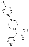 [4-(4-Chlorophenyl)piperazin-1-yl]thiophen-3-yl-aceticacid Structure,885276-94-8Structure