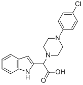 [4-(4-Chlorophenyl)piperazin-1-yl]-(1h-indol-2-yl)-aceticacid Structure,885277-02-1Structure