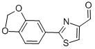 2-Benzo[1,3]dioxol-5-yl-thiazole-4-carbaldehyde Structure,885278-54-6Structure