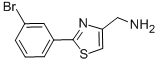 2-(3-Bromophenyl)-4-thiazolemethanamine Structure,885279-93-6Structure