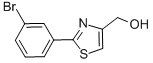 [2-(3-Bromophenyl)thiazol-4-yl]methanol Structure,885280-57-9Structure