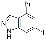 4-Bromo-6-iodo-1h-indazole Structure,885518-97-8Structure