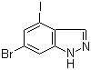 1H-Indazole, 6-bromo-4-iodo- Structure,885519-41-5Structure