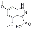 4,6-Dimethoxy-3-(1h)indazole carboxylic acid Structure,885520-36-5Structure