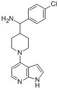 4-Piperidinemethanamine, a-(4-chlorophenyl)-1-(1h-pyrrolo[2,3-b]pyridin-4-yl)- Structure,885594-29-6Structure