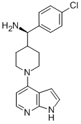 4-Piperidinemethanamine, a-(4-chlorophenyl)-1-(1h-pyrrolo[2,3-b]pyridin-4-yl)-, (ar)- Structure,885594-35-4Structure