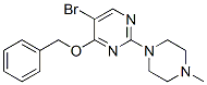 4-Benzyloxy-5-bromo-2-(4-methylpiperazin-1-yl)-pyrimidine Structure,885952-24-9Structure