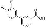 3-Biphenyl-3,4-difluoro-carboxylicacid Structure,885963-39-3Structure