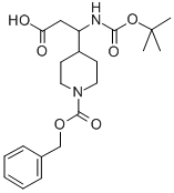 3-N-boc-amino-3-(4-cbz)piperidine-propionic acid Structure,886362-33-0Structure