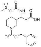 3-(1-Tert-butoxycarbonylamino-2-carboxy-ethyl)-piperidine-1-carboxylic acid benzyl ester Structure,886362-36-3Structure