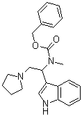 Benzyl 1-(1h-indol-3-yl)-2-(pyrrolidin-1-yl)ethyl(methyl)carbamate Structure,886363-10-6Structure