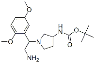 3-N-boc-amino-1-[2-amino-1-(2,5-dimethoxy-phenyl)-ethyl]-pyrrolidine Structure,886364-61-0Structure