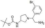 3-N-boc-amino-1-[2-amino-1-(3-bromo-phenyl)-ethyl]-pyrrolidine Structure,886365-05-5Structure