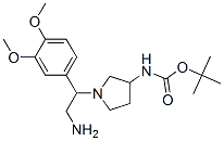 3-N-boc-amino-1-[2-amino-1-(3,4-dimethoxy-phenyl)-ethyl]-pyrrolidine Structure,886365-15-7Structure