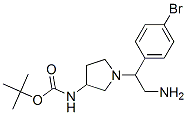 3-N-boc-amino-1-[2-amino-1-(4-bromo-phenyl)-ethyl]-pyrrolidine Structure,886365-21-5Structure