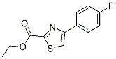 4-(4-氟苯基)-2-噻唑羧酸乙酯結(jié)構(gòu)式_886366-37-6結(jié)構(gòu)式