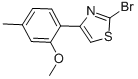 2-Bromo-4-(2-methoxy-4-methylphenyl)thiazole Structure,886367-64-2Structure