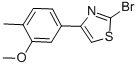 2-Bromo-4-(3-methoxy-4-methylphenyl)thiazole Structure,886367-67-5Structure