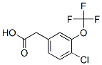 4-Chloro-3-(trifluoromethoxy)phenylacetic acid Structure,886501-02-6Structure