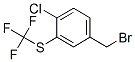 4-Chloro-3-(trifluoromethylthio)benzyl bromide Structure,886503-38-4Structure