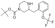 1-Piperazinecarboxylic acid, 3-[[2-(trifluoromethoxy)phenyl]methyl]-, 1,1-dimethylethyl ester Structure,886773-81-5Structure