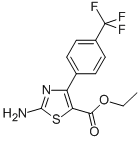 Ethyl2-amino-4-(4-(trifluoromethyl)phenyl)thiazole-5-carboxylate Structure,887267-75-6Structure