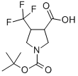 [4-(Trifluoromethyl)pyrrolidine]-1,3-dicarboxylicacid1-tert-butylester Structure,887344-15-2Structure