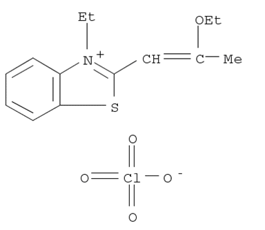 2-(2-Ethoxy-1-propenyl)-3-(2-hydroxyethyl)benzothiazolium perchlorate Structure,88736-02-1Structure