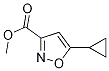 5-Cyclopropyl-3-isoxazolecarboxylic acid methyl ester Structure,887360-91-0Structure