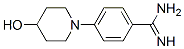 4-(4-Hydroxy-piperidin-1-yl)-benzamidine Structure,887577-50-6Structure