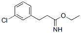 3-(3-Chloro-phenyl)-propionimidic acid ethyl ester Structure,887577-84-6Structure