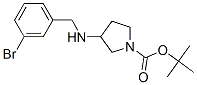 3-(3-Bromo-benzylamino)-pyrrolidine-1-carboxylic acid tert-butyl ester Structure,887578-25-8Structure