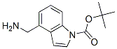 4-Aminomethyl-indole-1-carboxylic acid tert-butyl ester Structure,887584-07-8Structure